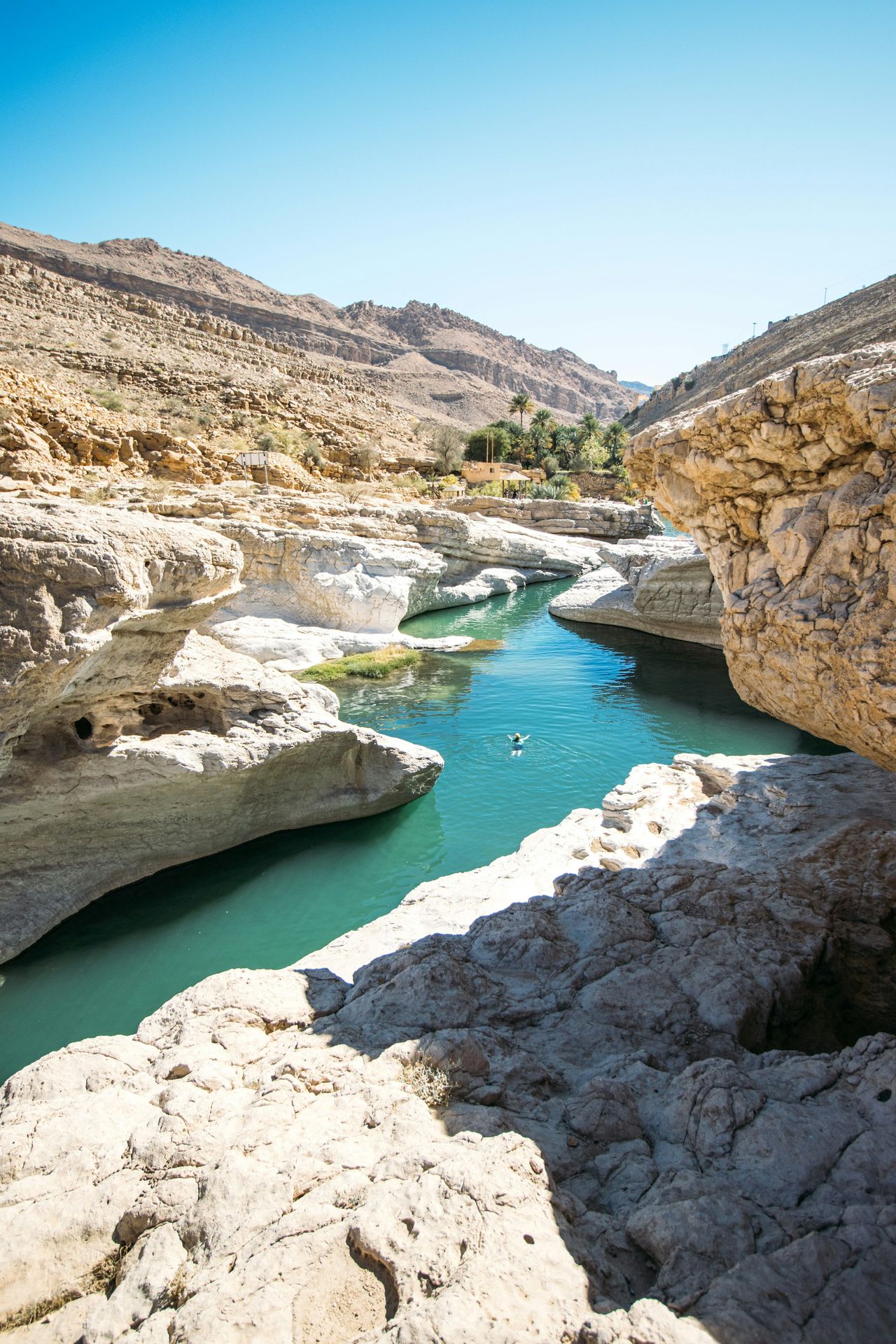 Canyon in the Hajar Mountains in Oman
