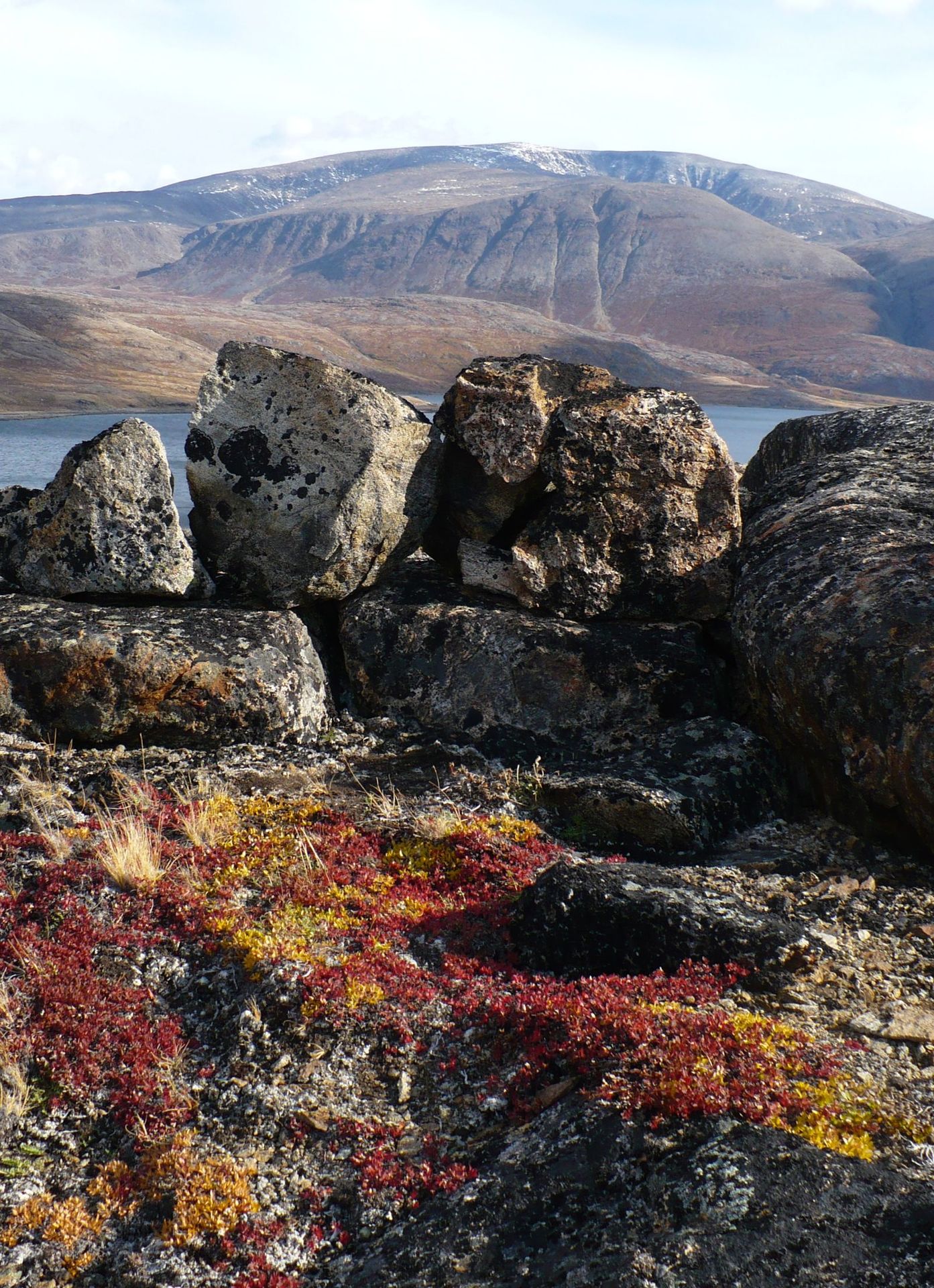 Steile wand boven Nachvak Fjord in de Torngat Mountains