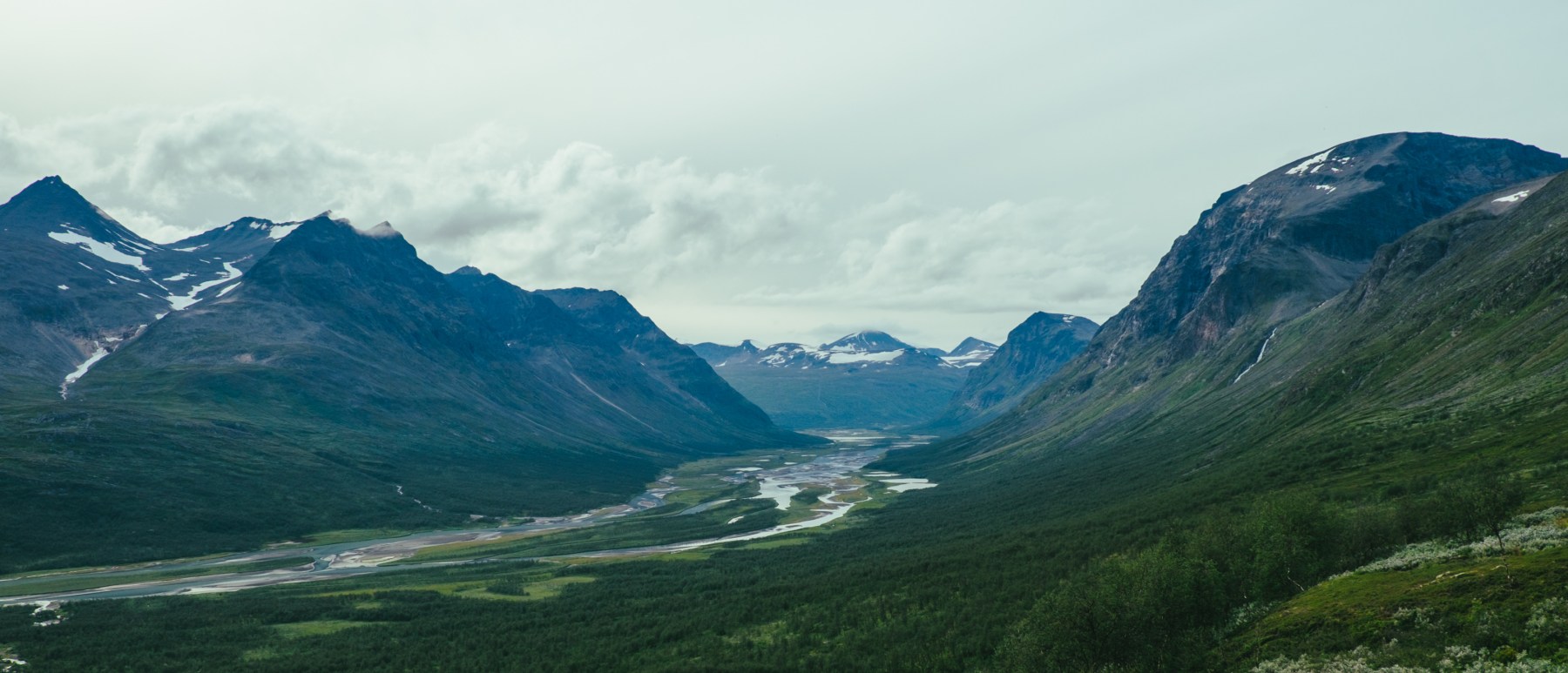 Panorama of the Rapadalen in Sarek