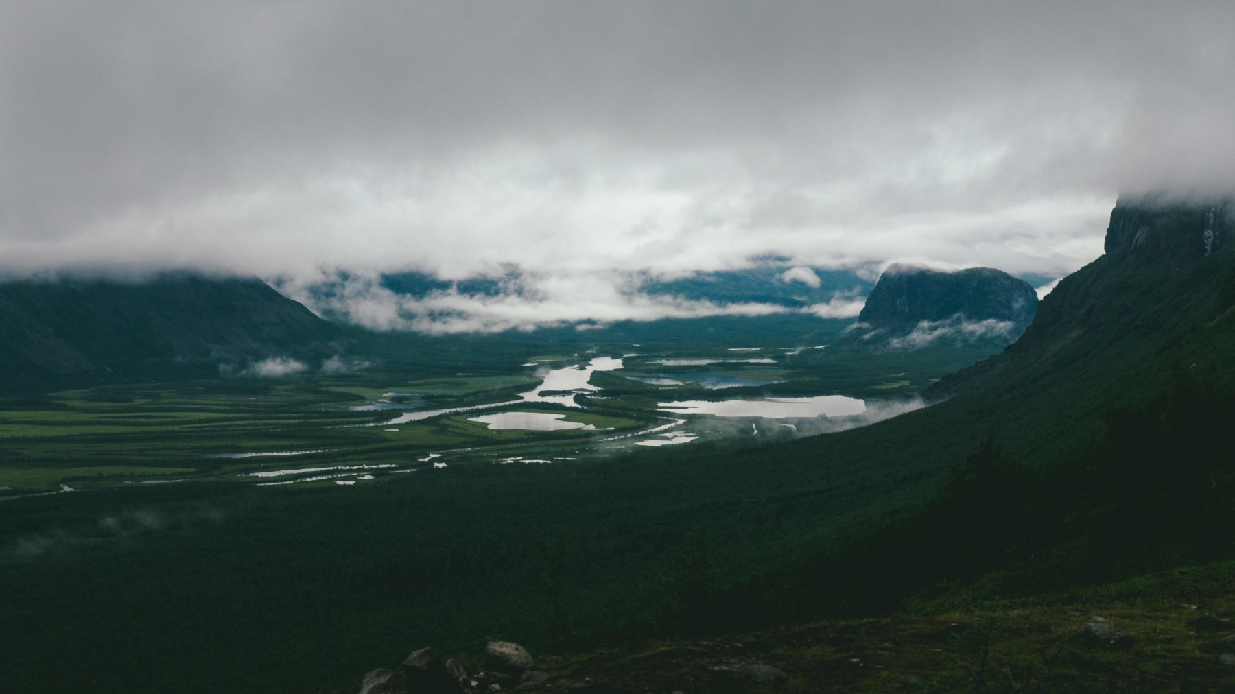 Cloud cover over the delta in Sarek