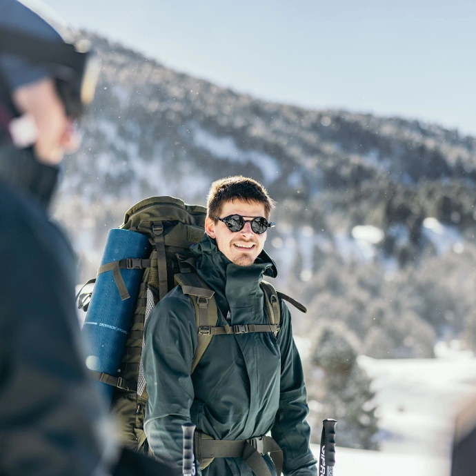 Expeditieleider Koen De Leeuw in Lapland