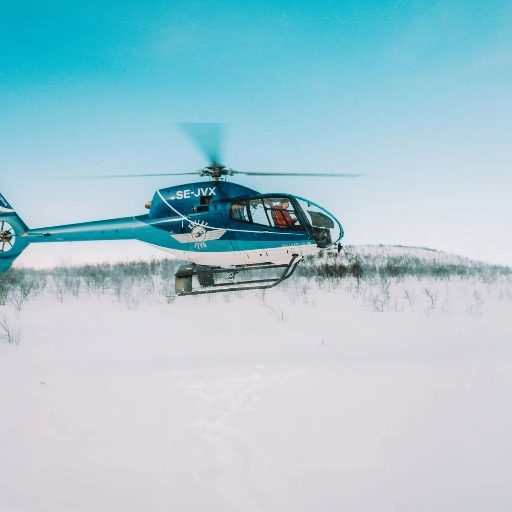 Helikopterdropping Lapland
